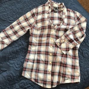 Guess flannel button up
